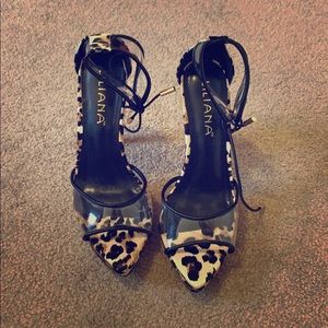 NEW LOLA LEOPARD ANKLE TIE SIZE 7